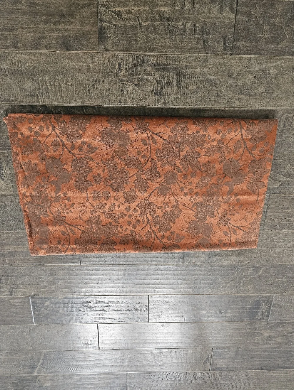 Vintage Lauren Ralph Lauren Campbell Jacquard Rust Copper Rectangular Tablecloth